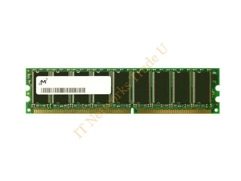 MT5VDDT1672AY-335F3 Micron 128MB DDR-333MHz PC2700 ECC Unbuffered CL2.5 184-Pin DIMM Single Rank Memory Module Server Memory