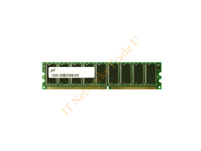 MT5VDDT1672AY-40B Micron 128MB DDR-400MHz PC3200 ECC Unbuffered CL3 184-Pin DIMM Single Rank Memory Module Server Memory