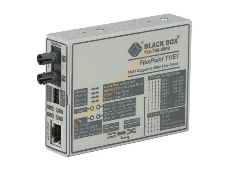 MT661A-SM - Black Box Mt661A-Sm Network Media Converter 2048 Mbit/S Single-Mode Gray