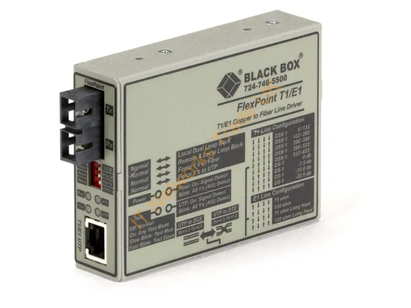 MT663A-SSC - Black Box Mt663A-Ssc Network Media Converter 2048 Mbit/S Single-Mode Gray