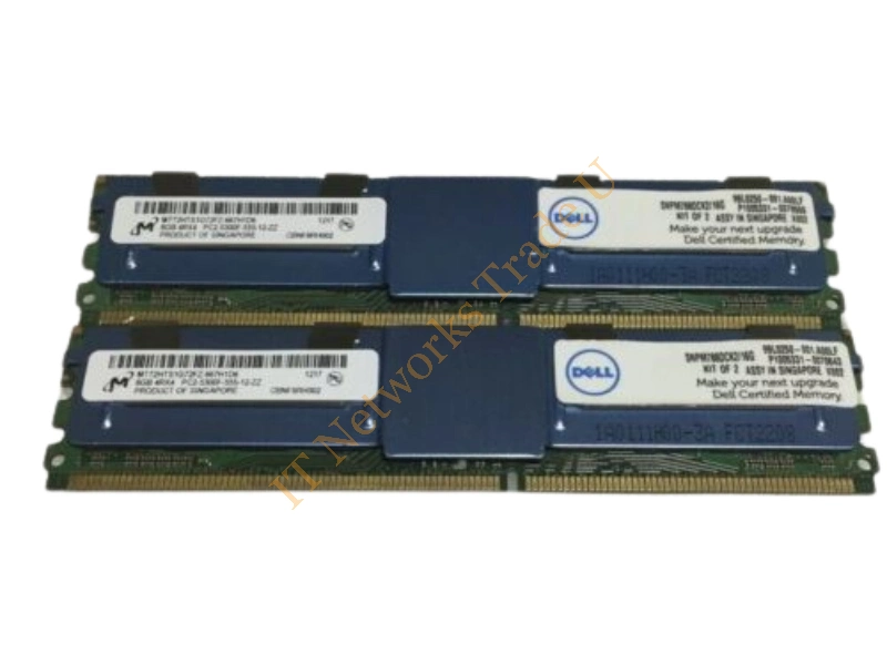 MT72HTS1G72FZ-667H1 Micron 8GB DDR2-667MHz PC2-5300 ECC Fully Buffered CL5 240-Pin DIMM Quad Rank Memory Module Server Memory