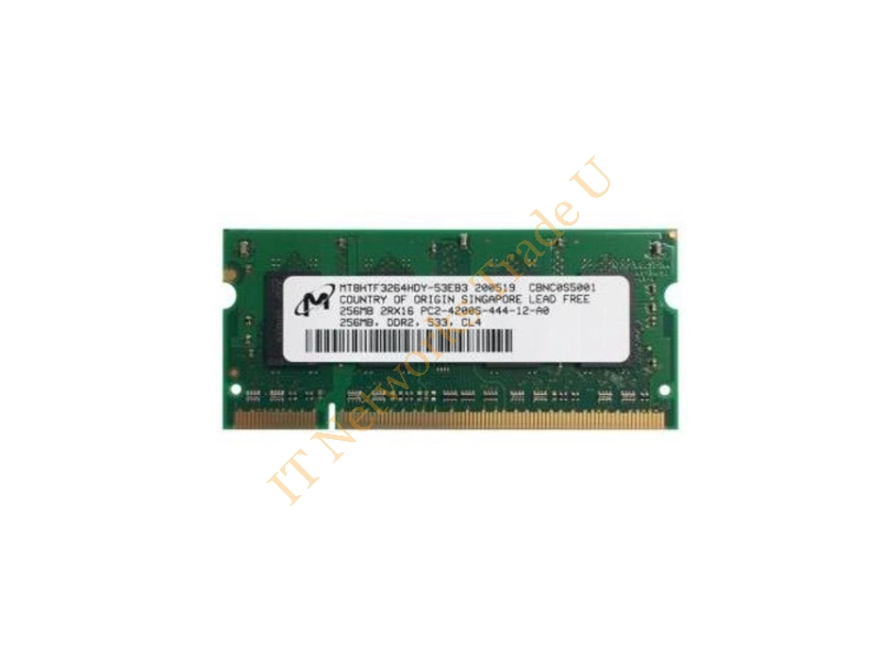 MT8HTF3264HG-53EB1 Micron 256MB DDR2-533MHz PC2-4200 non-ECC Unbuffered CL4 200-Pin SoDimm Memory Module Laptop Memory