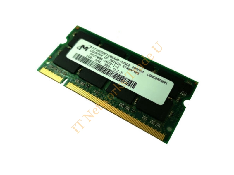 MT8JSF12864HY-1G1 Micron 1GB DDR3-1066MHz PC3-8500 non-ECC Unbuffered CL7 204-Pin SoDimm Single Rank Memory Module Laptop Memory