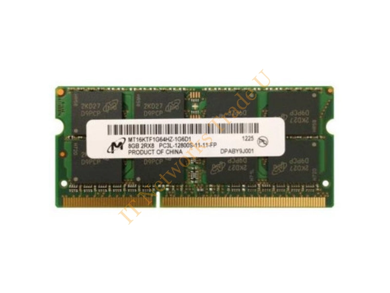 MT8JSF25664HDZ-1G6D1 Micron 2GB DDR3-1600MHz PC3-12800 non-ECC Unbuffered CL11 204-Pin SoDimm Dual Rank Memory Module Laptop Memory