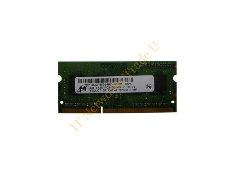 MT8JSF25664HZ-1G1DZES Micron Technology 2GB DDR3-1066MHz PC3-8500 non-ECC Unbuffered CL7 204-Pin SoDimm 1.35V Low Voltage Single Rank Memory Module Laptop Memory
