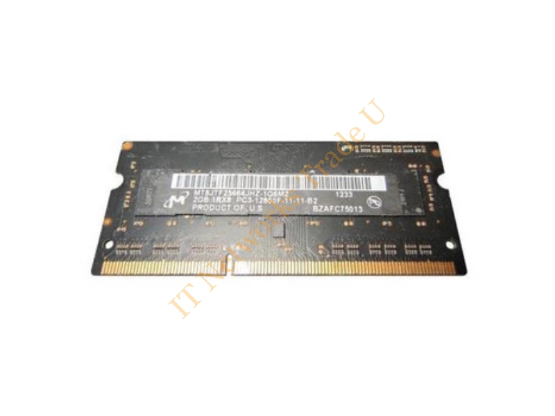 MT8JTF25664JHZ-1G6 Micron Technology 2GB DDR3-1600MHz PC3-12800 non-ECC Unbuffered CL11 204-Pin SoDimm 1.35V Low Voltage Single Rank Memory Module Laptop Memory
