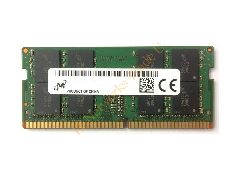 MT8LSDT264HG-662C1 Micron 16MB 100MHz PC100 non-ECC Unbuffered 144-Pin SoDimm Memory Module Laptop Memory