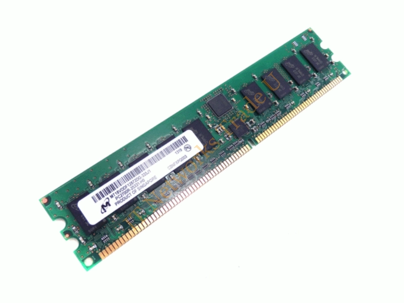 MT8VDDT3264AG-335B4 Micron 256MB DDR-333MHz PC2700 non-ECC Unbuffered CL2.5 184-Pin DIMM Single Rank Memory Module Desktop Memory