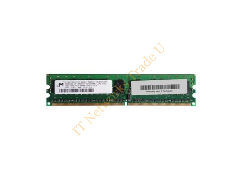 MT9HTF12872AY-80EE1 Micron 1GB DDR2-800MHz PC2-6400 ECC Unbuffered CL5 240-Pin DIMM Single Rank Memory Module Server Memory