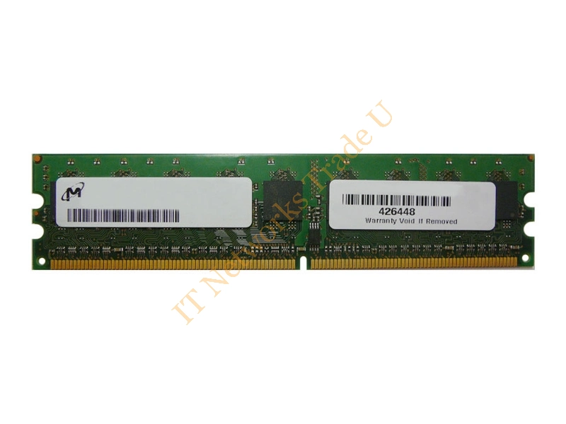 MT9HTF12872AZ-667 Micron 1GB DDR2-667MHz PC2-5300 ECC Unbuffered CL5 240-Pin DIMM Single Rank Memory Module Server Memory