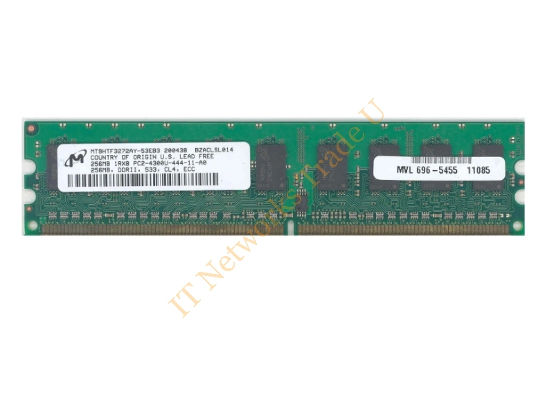 MT9HTF3272AY-53EB3 Micron 256MB DDR2-533MHz PC2-4200 ECC Unbuffered CL4 240-Pin DIMM Memory Module Server Memory
