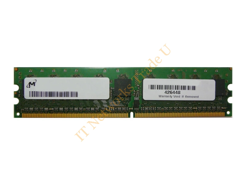 MT9HTF6472AY-80E Micron 512MB DDR2-800MHz PC2-6400 ECC Unbuffered CL5 240-Pin DIMM Single Rank Memory Module Server Memory