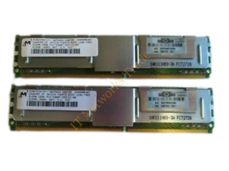 MT9HTF6472FY-667B2 Micron 512MB DDR2-667MHz PC2-5300 ECC Fully Buffered CL5 240-Pin DIMM Single Rank Memory Module Server Memory
