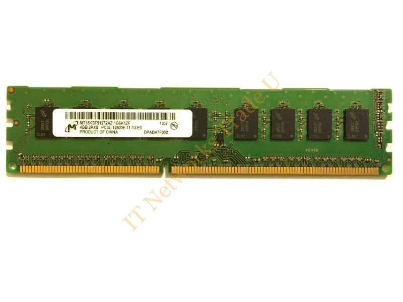 MT9JDF25672PZ-1G4 Micron 2GB DDR3-1333MHz PC3-10600 ECC Registered CL9 240-Pin DIMM Very Low Profile (VLP) Single Rank Memory Module Server Memory