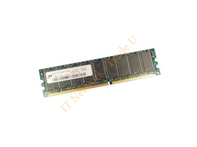 MT9VDDT1672AY-335 Micron 128MB DDR-333MHz PC2700 ECC Unbuffered CL2.5 184-Pin DIMM Memory Module Server Memory