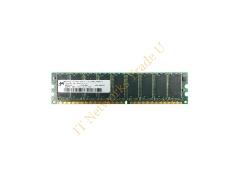 MT9VDDT3272AG-262 Micron 256MB DDR-266MHz PC2100 ECC Unbuffered CL2.5 184-Pin DIMM Memory Module Server Memory
