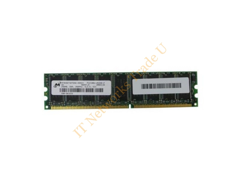 MT9VDDT3272AG-262G4 Micron 256MB DDR-266MHz PC2100 ECC Unbuffered CL2.5 184-Pin DIMM Memory Module Server Memory