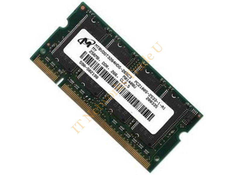 MT9VDDT3272PHG-265B1 Micron 256MB DDR-266MHz PC2100 ECC Unbuffered 200-Pin SoDimm Memory Module Laptop Memory