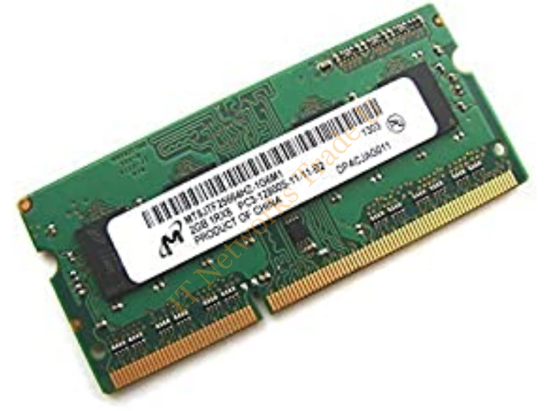 MT9VDDT6472HY-40B Micron 512MB DDR-400MHz PC3200 ECC Unbuffered CL3 200-Pin SoDimm Single Rank Memory Module Laptop Memory