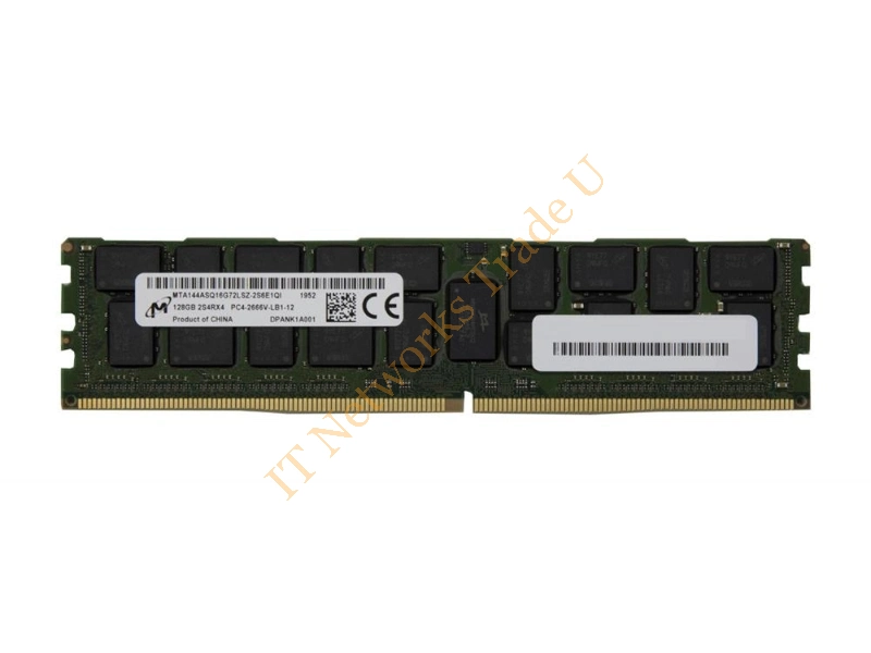 MTA144ASQ16G72LSZ-2S6E1 Micron 128GB DDR4-2666MHz PC4-21300 Registered ECC CL19 288-Pin Load Reduced DIMM 1.2V Octal Rank Memory Module Server Memory