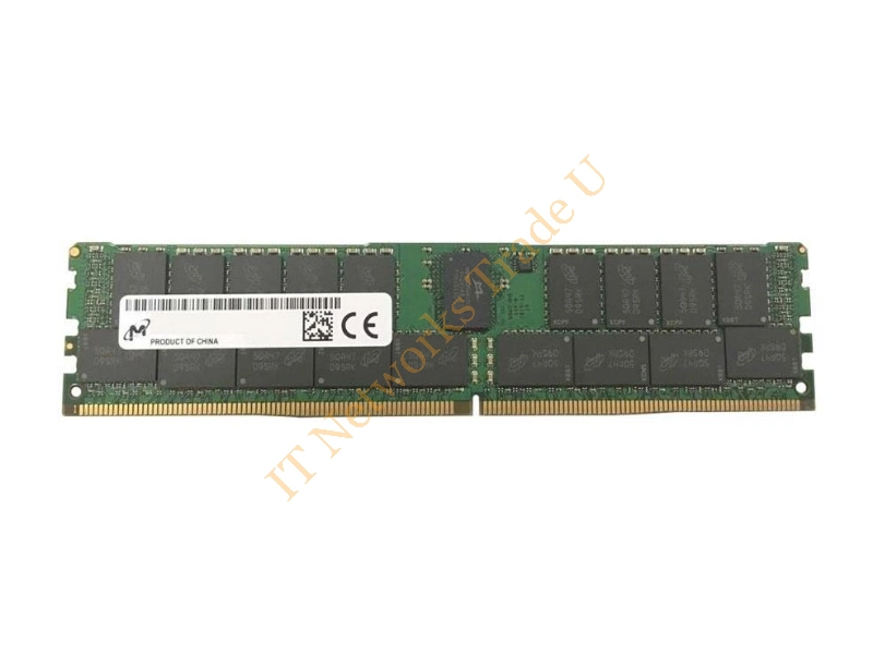 MTA144ASQ16G72PSZ-2S6E1 Micron 128GB DDR4-2666MHz PC4-21300 Registered ECC CL19 288-Pin DIMM 1.2V Octal Rank Memory Module Server Memory