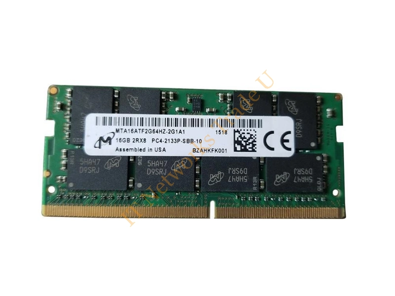 MTA16ATF2G64HZ-2G1A1 Micron 16GB DDR4-2133MHz PC4-17000 non-ECC Unbuffered CL15 260-Pin SoDimm 1.2V Memory Module Laptop Memory