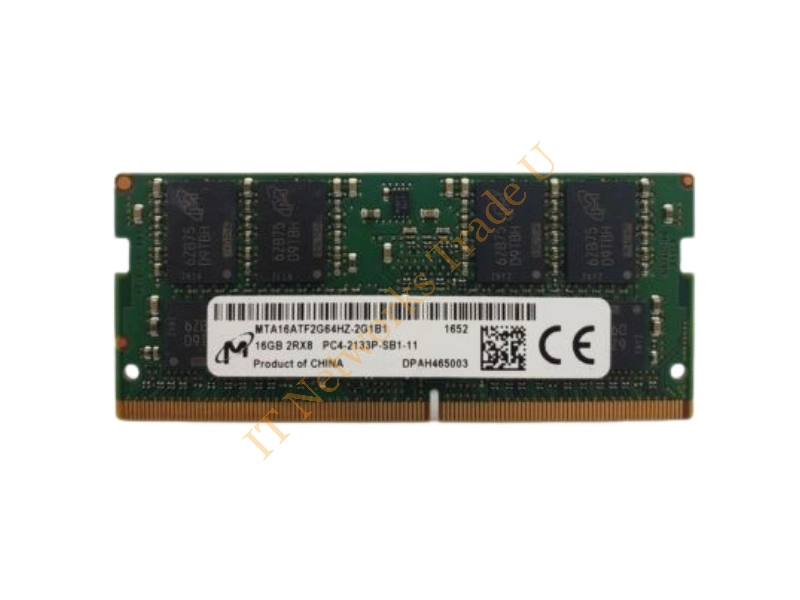MTA16ATF2G64HZ-2G1B1 Micron 16GB DDR4-2133MHz PC4-17000 non-ECC Unbuffered CL15 260-Pin SoDimm 1.2V Memory Module Laptop Memory