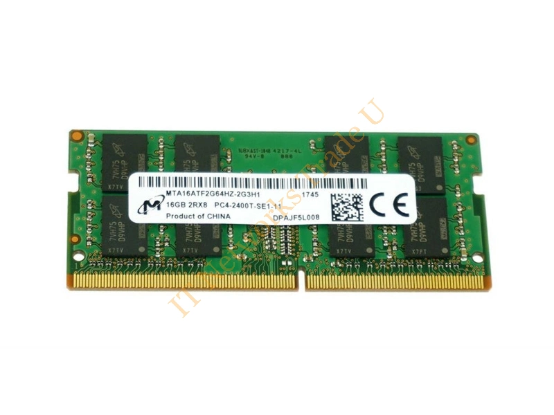MTA16ATF2G64HZ-2G3A1 Micron 16GB DDR4-2400MHz PC4-19200 non-ECC Unbuffered CL17 260-Pin SoDimm 1.2V Dual Rank Memory Module Laptop Memory