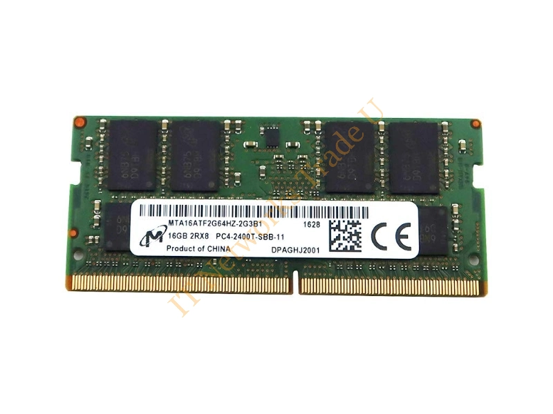 MTA16ATF2G64HZ-2G3B1 Micron 16GB DDR4-2400MHz PC4-19200 non-ECC Unbuffered CL17 260-Pin SoDimm 1.2V Dual Rank Memory Module Laptop Memory