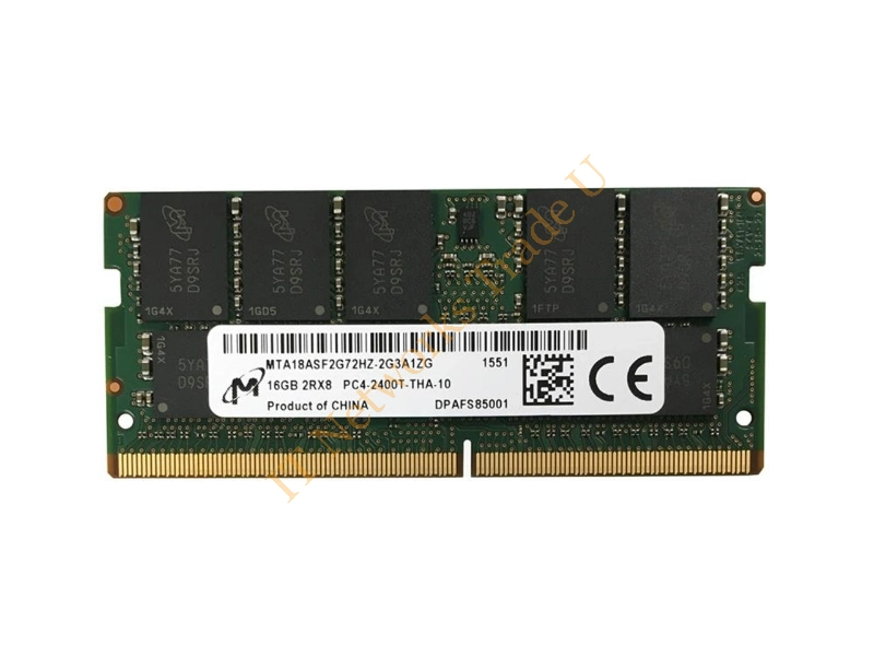 MTA18ASF2G72HZ-2G3A1ZG Micron 16GB DDR4-2400MHz PC4-19200 ECC Unbuffered CL17 260-Pin SoDimm 1.2V Dual Rank Memory Module Laptop Memory