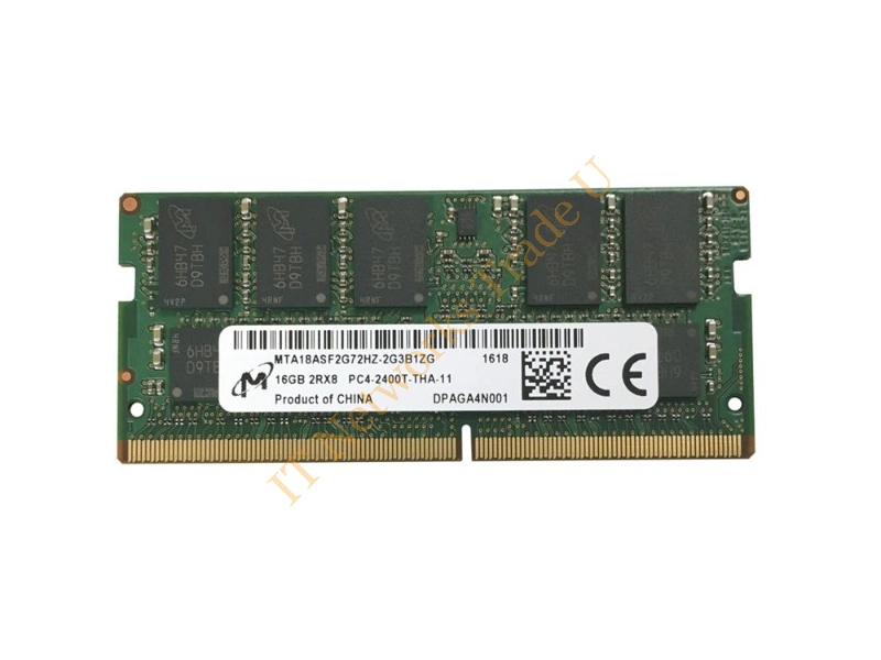 MTA18ASF2G72HZ-2G3B1 Micron 16GB DDR4-2400MHz PC4-19200 ECC Unbuffered CL17 260-Pin SoDimm 1.2V Dual Rank Memory Module Laptop Memory