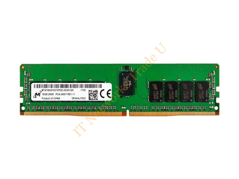 MTA18ASF2G72PDZ-2G3D1 Micron 16GB DDR4-2400MHz PC4-19200 ECC Registered CL17 288-Pin DIMM 1.2V Dual Rank Memory Module Server Memory