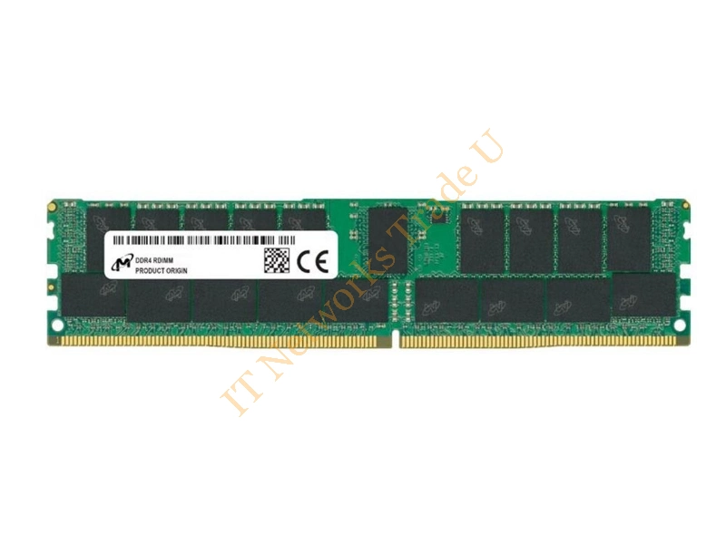 MTA18ASF2G72PZ-3G2J3 Micron 16GB DDR4-3200MHz PC4-25600 Registered ECC CL22 288-Pin DIMM 1.2V Single Rank Memory Module Server Memory