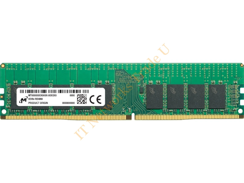 MTA18ASF4G72PDZ-2G9B2 Micron 32GB DDR4-3200MHz PC4-25600 Registered ECC CL22 288-Pin DIMM 1.2V Dual Rank Memory Module Server Memory