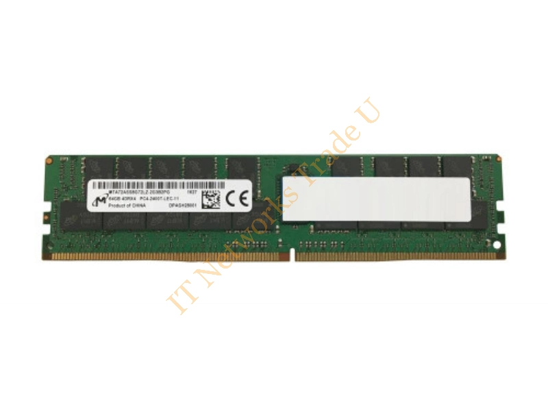 MTA72ASS8G72LZ-2G3A1PG Micron 64GB DDR4-2400MHz PC4-19200 ECC Registered CL17 288-Pin Load Reduced DIMM 1.2V Quad Rank Memory Module Server Memory