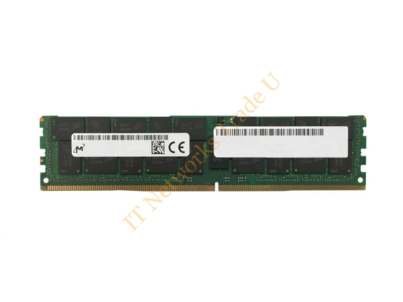 MTA72ASS8G72LZ-2G6B2 Micron 64GB DDR4-2666MHz PC4-21300 ECC Registered CL19 288-Pin Load Reduced DIMM 1.2V Quad Rank Memory Module Server Memory