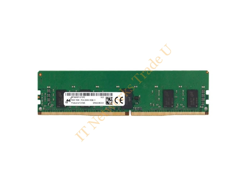 MTA9ASF1G72PZ-3G2E2 Micron 8GB DDR4-3200MHz PC4-25600 Registered ECC CL22 288-Pin DIMM 1.2V Single Rank Memory Module Server Memory