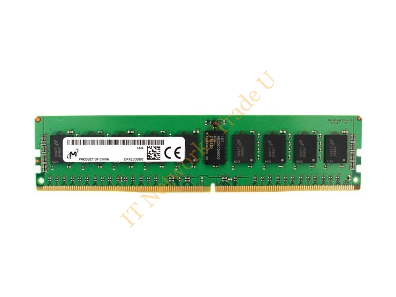 MTA9ASF51272PZ-2G6F1 Micron 4GB DDR4-2666MHz PC4-21300 ECC Registered CL19 288-Pin DIMM Single Rank 1.2V Memory Module Server Memory