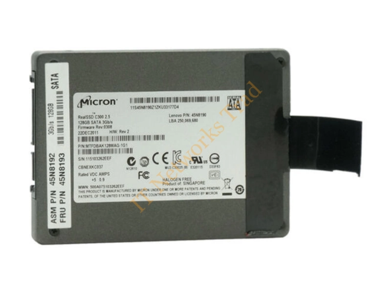 MTFDBAK128MAG Micron RealSSD C300 128GB Multi-Level Cell (MLC) SATA 3Gb/s 2.5-inch Solid State Drive SSD Storage