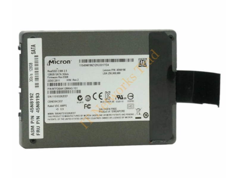 MTFDDAC128MAG-1G1MS Micron RealSSD C300 128GB Multi-Level Cell (MLC) SATA 6Gb/s 2.5-inch Solid State Drive SSD Storage