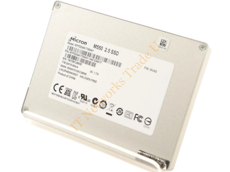 MTFDDAK1T0MAY-1AE1ZABYY Micron M550 1TB Multi-Level Cell (MLC) SATA 6Gb/s 2.5-inch Solid State Drive SSD Storage