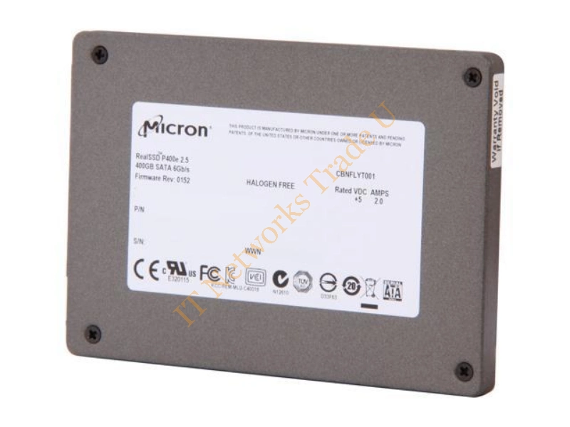 MTFDDAK400MAR Micron 400GB Multi-Level Cell SATA 6Gb/s 2.5-inch Solid State Drive SSD Storage