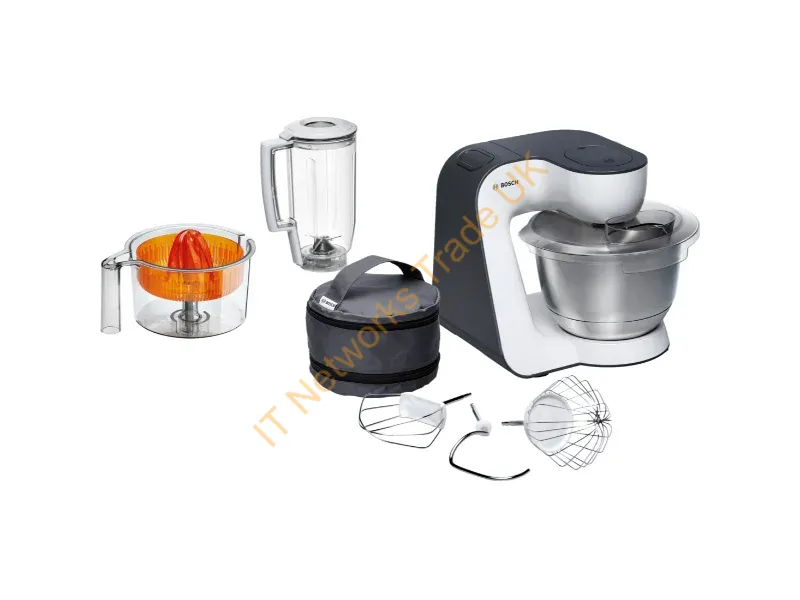 MUM50123 - Bosch MUM5 Start Line universal food processor 800 W 3.9 L Orange, Silver, Transparent, White