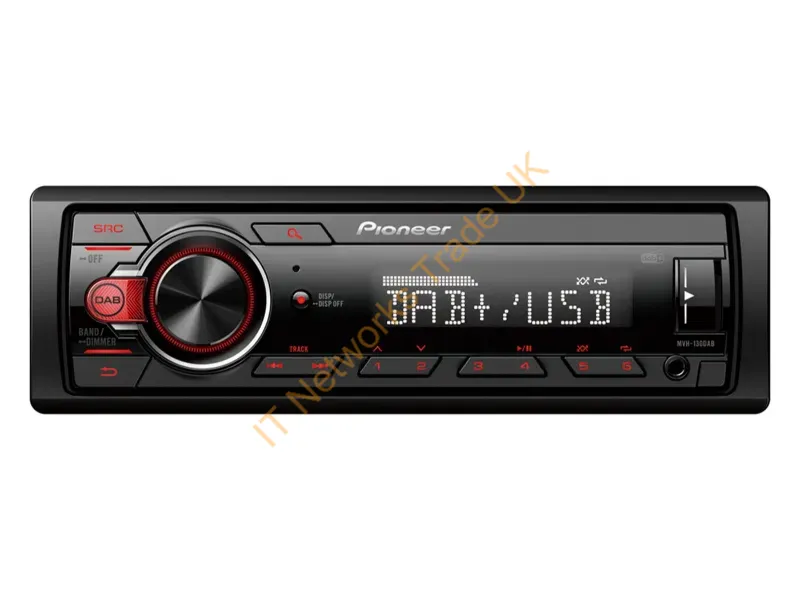 MVH-130DAB - Pioneer Cr Medi Receiver lck, Red