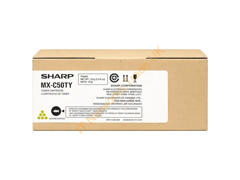 MXC50TY - Sharp MXC-50TY Toner yellow, 13K pages/5% for Sharp MX-C 407 F