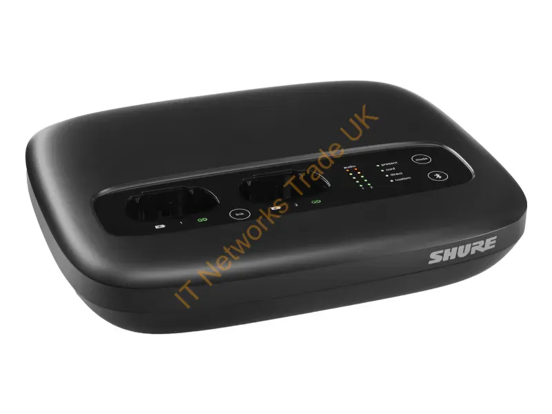 MXWAPXD2=-Z10 - Shure All-In-One: 2 Channel Wireless Tansceiver, 2 Bay Mic-Charger, Intellimix Dsp, H/W User Interface, And Audio I/O: Dante, Analog, Usb