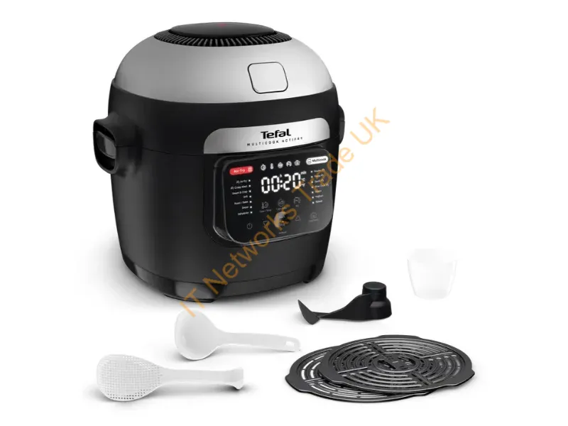 MY741CF0 - Tefal Multicook Actifry MY741CF0 multi cooker 6 L 1334 W Black, Stainless steel