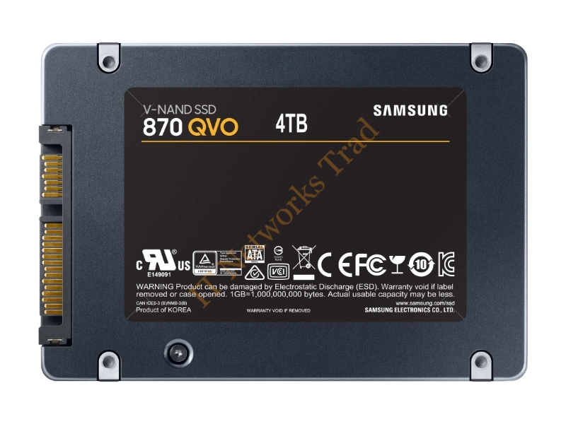 MZ-77Q4T0 Samsung 870 QVO 4TB Multi-Level Cell SATA 6Gb/s 2.5-inch Solid State Drive SSD Storage