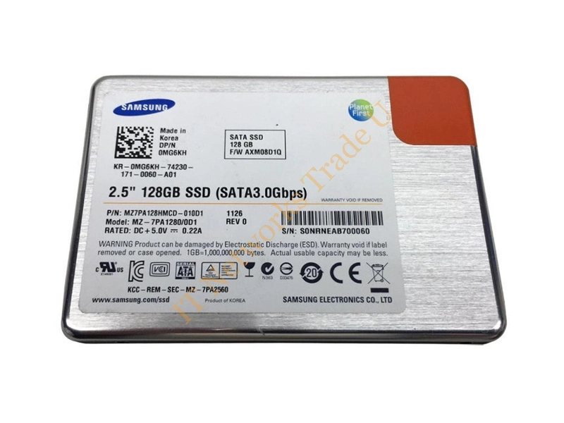 MZ-7PA128HMCD-010D1 Samsung PM810 Series 128GB Multi-Level Cell (MLC) SATA 3Gb/s 2.5-inch Solid State Drive SSD Storage