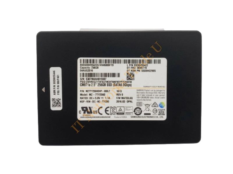 MZ-7TY2560 Samsung CM871a Series 256GB Triple-Level Cell (TLC) SATA 6Gb/s 2.5-inch Solid State Drive SSD Storage